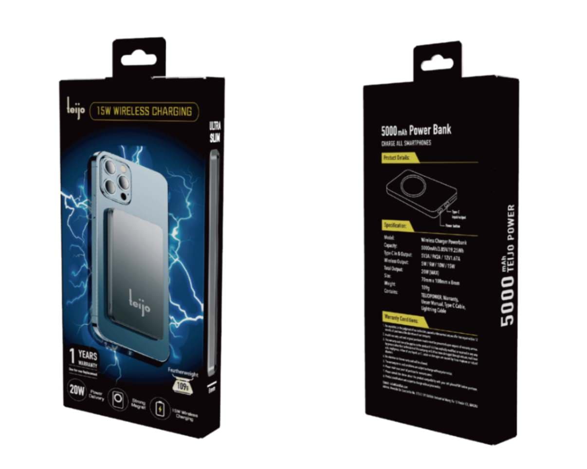 Teijo 無線吸磁充電寶 5000 mAh